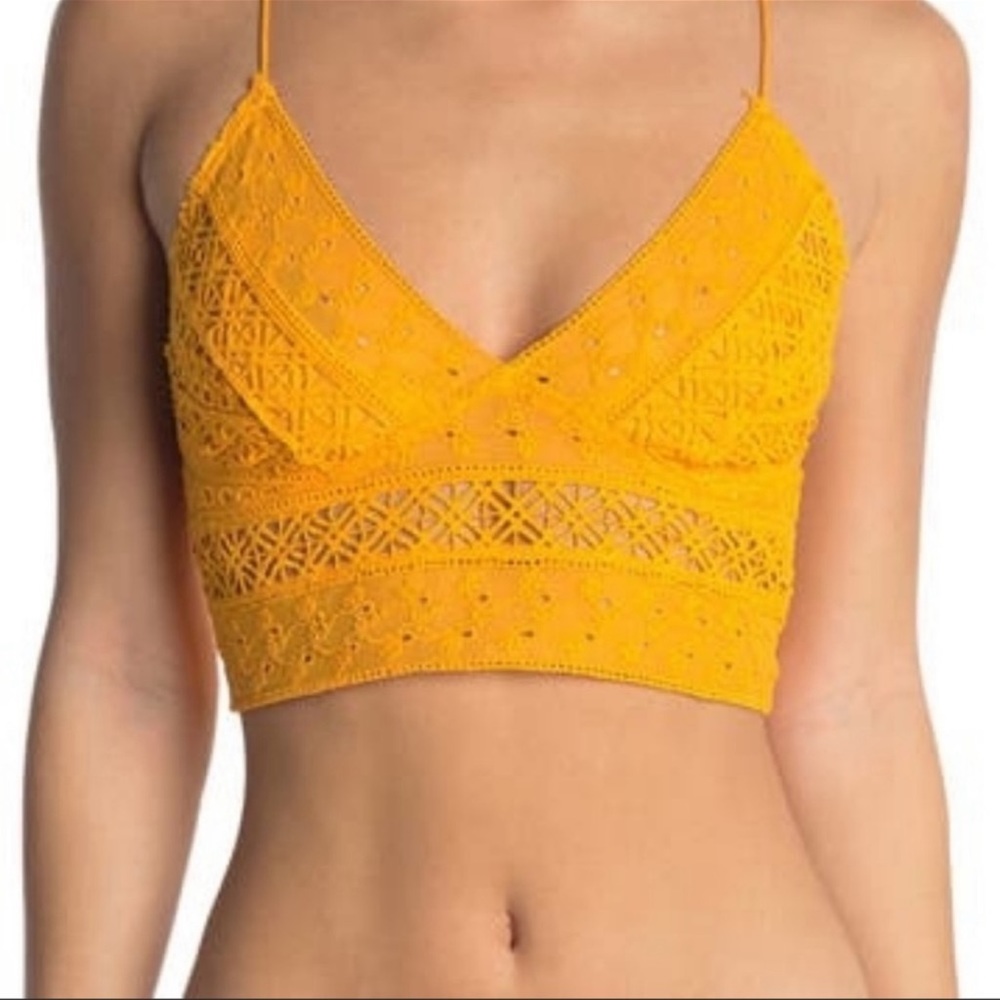 NWT Free People Carina Mango Bralette Sz M - Picture 2 of 8